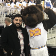 Barsin with UCLA mascot