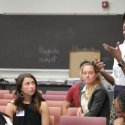 Tracy Johnson teaching
